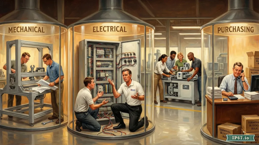 Silo problem in modern manufacturing and machine building.