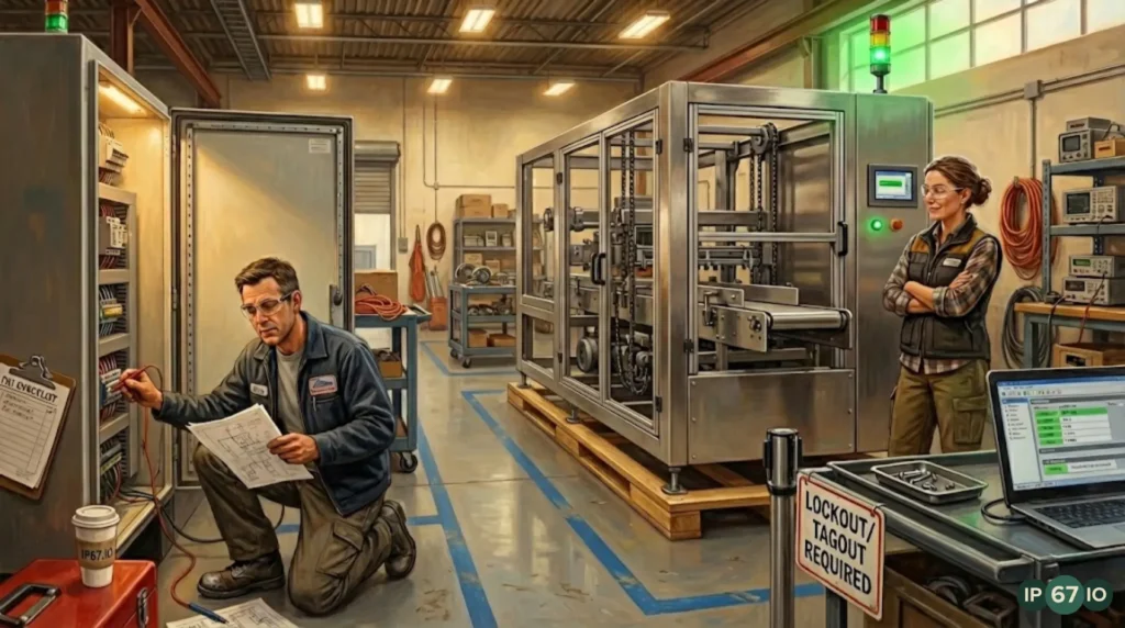 Human wiring and terminations cause most electrical problems on machines.